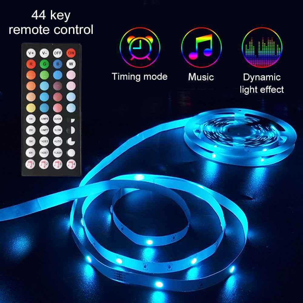 RGB LED Strip Lights – 5M/10M, Music Sync, App & Remote Control