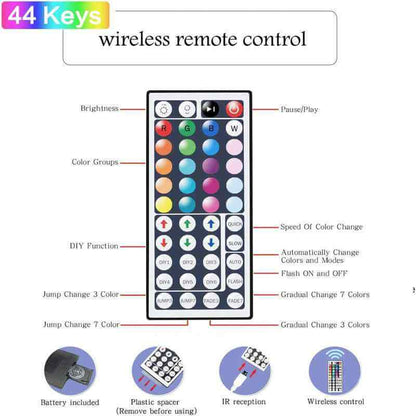 RGB LED Strip Lights – 5M/10M, Music Sync, App &amp; Remote Control