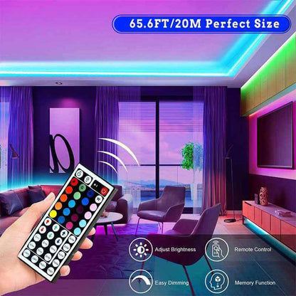 RGB LED Strip Lights – 5M/10M, Music Sync, App &amp; Remote Control