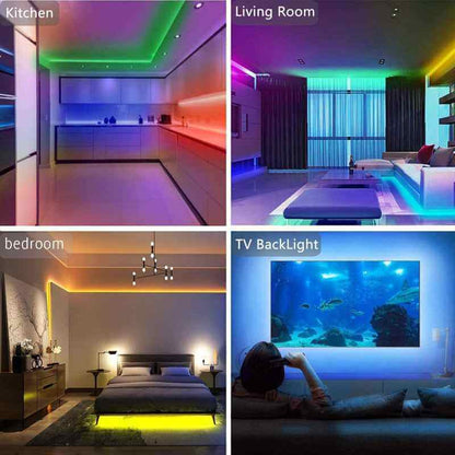 RGB LED Strip Lights – 5M/10M, Music Sync, App &amp; Remote Control