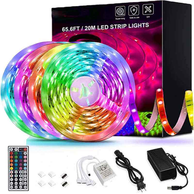 RGB LED Strip Lights – 5M/10M, Music Sync, App &amp; Remote Control