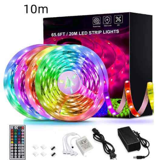 RGB LED Strip Lights – 5M/10M, Music Sync, App &amp; Remote Control