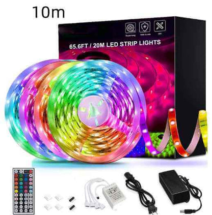 RGB LED Strip Lights – 5M/10M, Music Sync, App &amp; Remote Control